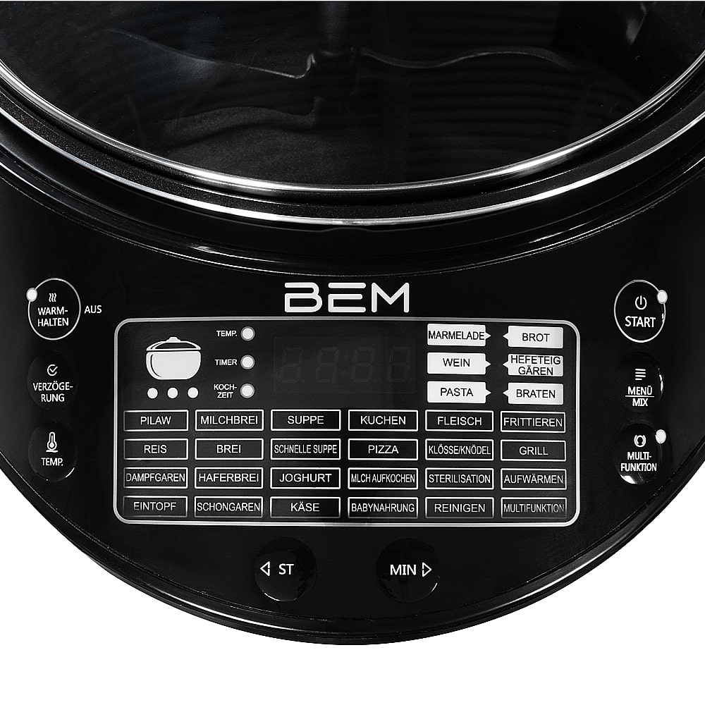 B-Ware BEM Uno multicooker with 30 cooking programs and free cookbook